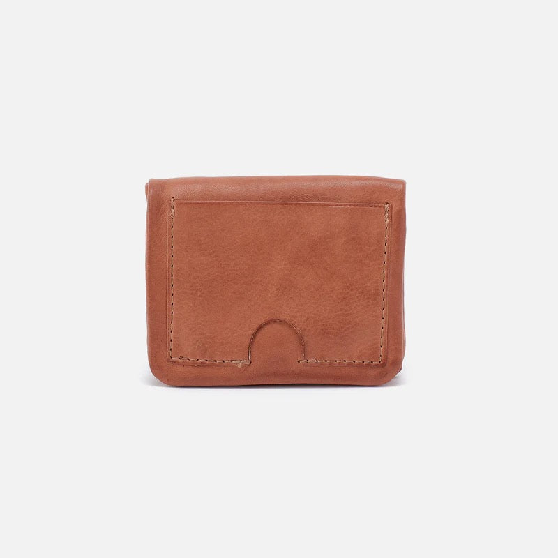 HOBO Lumen Mini Bifold Compact Wallet - Washed Leather | Harvest Wheat