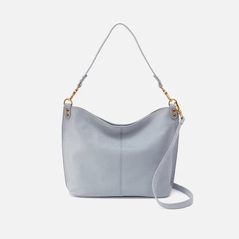 HOBO Pier Crossbody Bag - Pebbled Leather | Indigo Cloud
