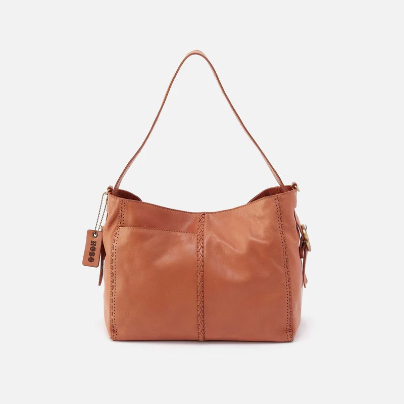 HOBO Render Shoulder Bag - Washed Leather | Harvest Wheat