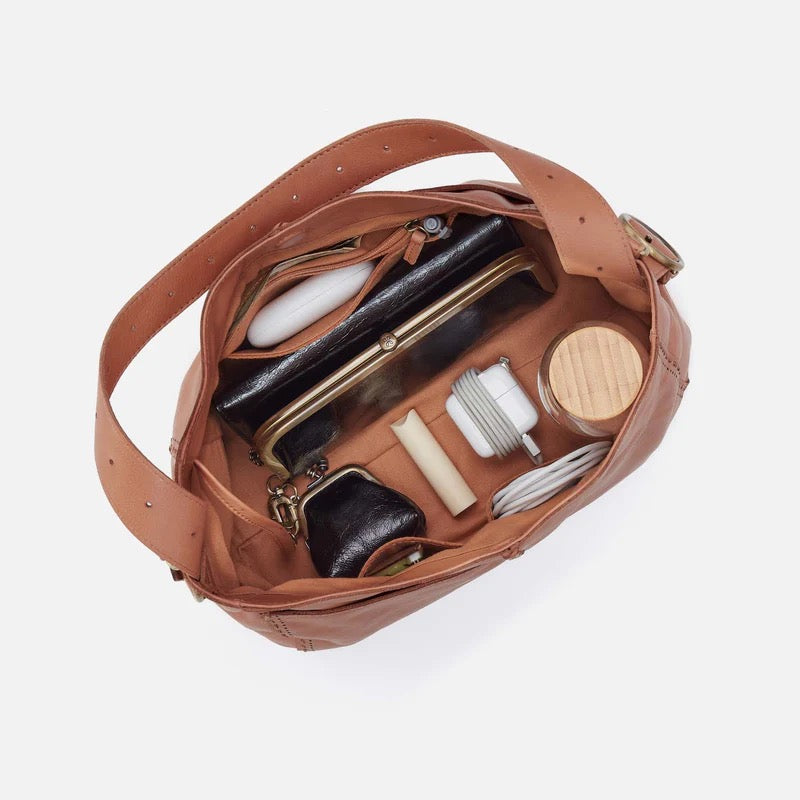 HOBO Render Shoulder Bag - Washed Leather | Harvest Wheat