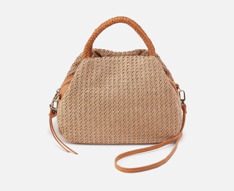 HOBO Darling Small Satchel - Meadow Woven Straw