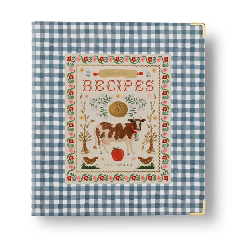 RIFLE PAPER CO. Home Sweet Home Recipe Binder