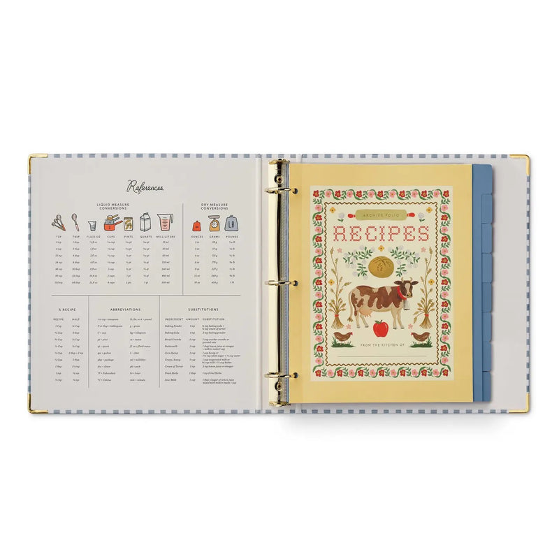 RIFLE PAPER CO. Home Sweet Home Recipe Binder