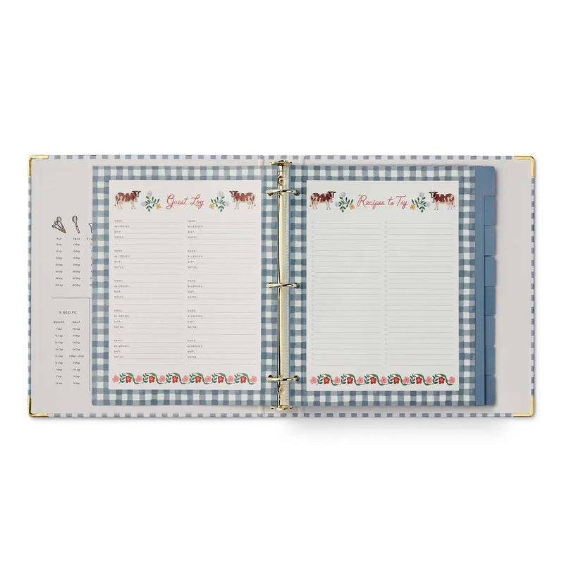 RIFLE PAPER CO. Home Sweet Home Recipe Binder