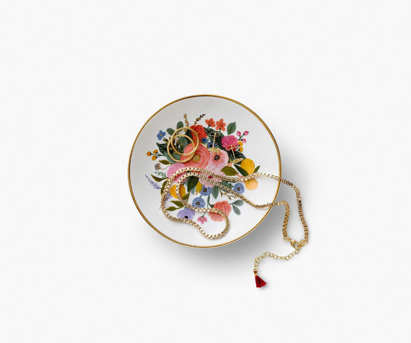 RIFLE PAPER CO. Garden Party Bouquet Porcelain Ring Dish