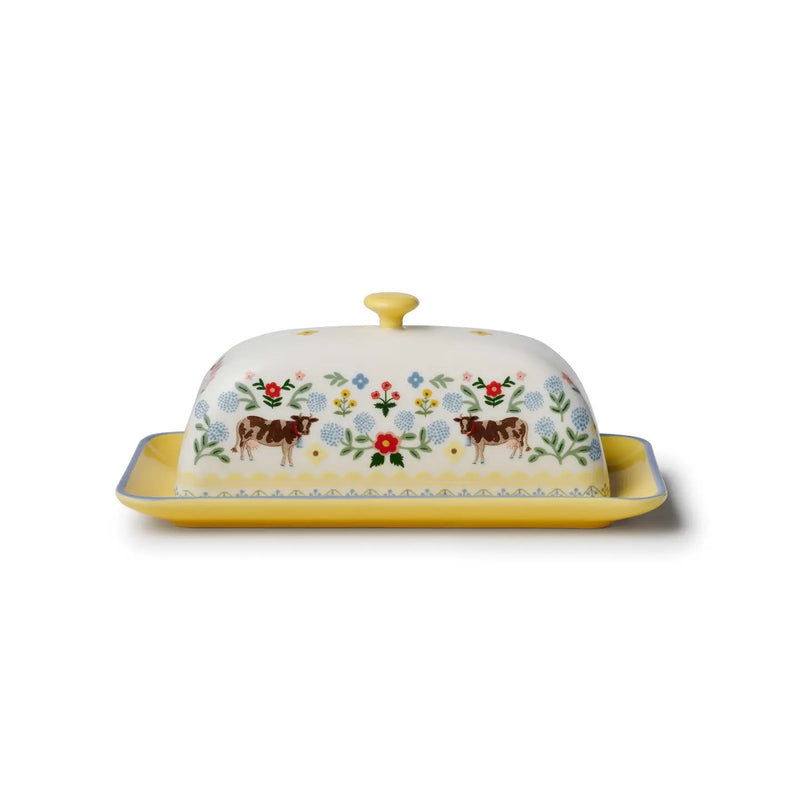 RIFLE PAPER CO. Home Sweet Home Porcelain Butter Dish