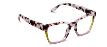 Peepers Readers - Birdie - Pink Chai Colorblock (with Blue Light Focus™ Eyewear Lenses)