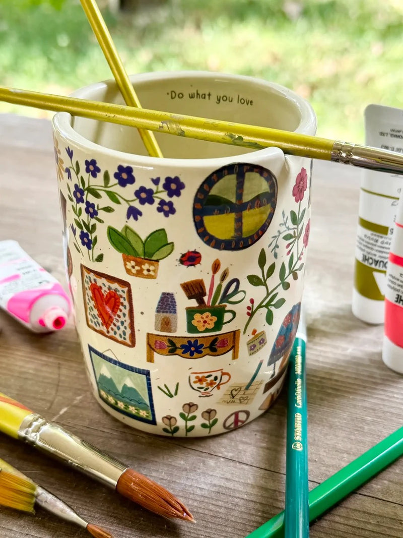 Natural Life Ceramic Painter’s Cup - Do What You Love