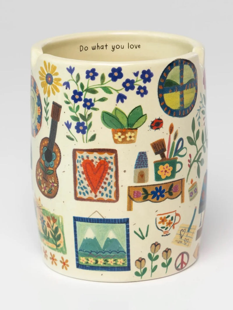 Natural Life Ceramic Painter’s Cup - Do What You Love
