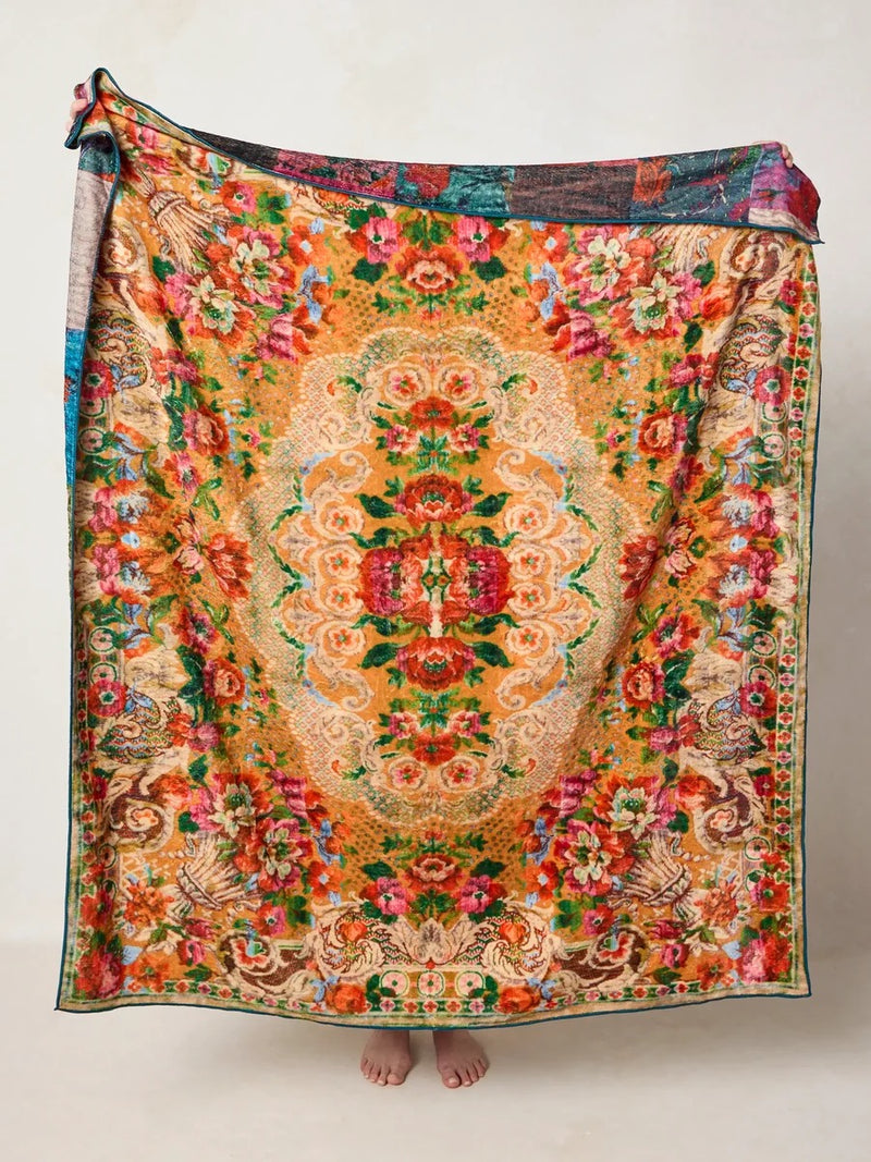 Natural Life Reversible Cozy Throw Blanket - Golden Hour