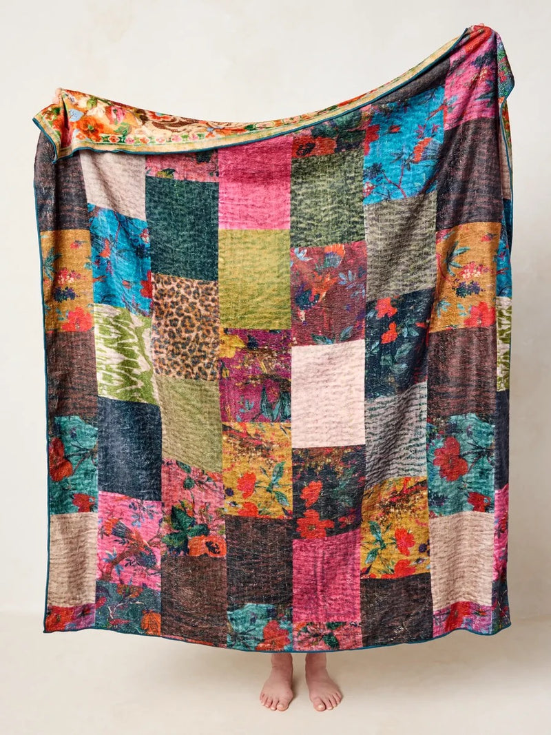 Natural Life Reversible Cozy Throw Blanket - Golden Hour
