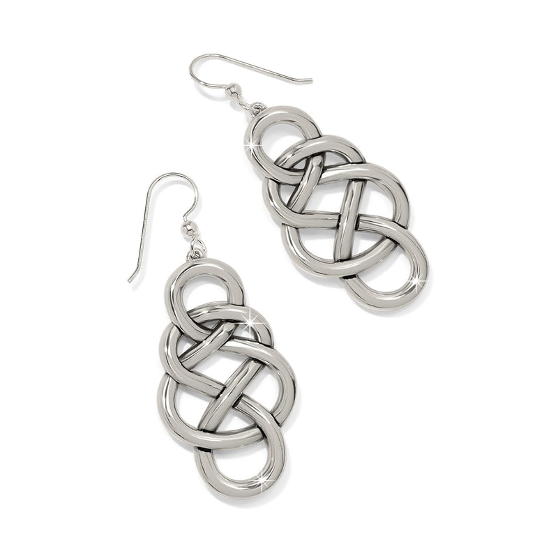 Brighton Interlok Braid Drop French Wire Earrings
