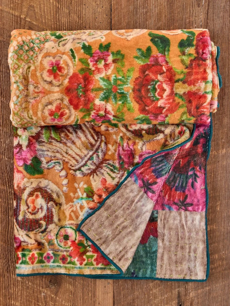 Natural Life Reversible Cozy Throw Blanket - Golden Hour