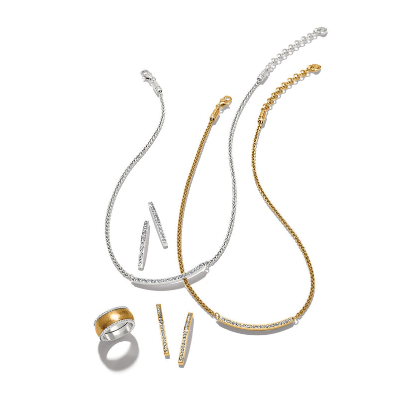 Brighton Meridian Geo Bar Gold Post Earrings - Gold