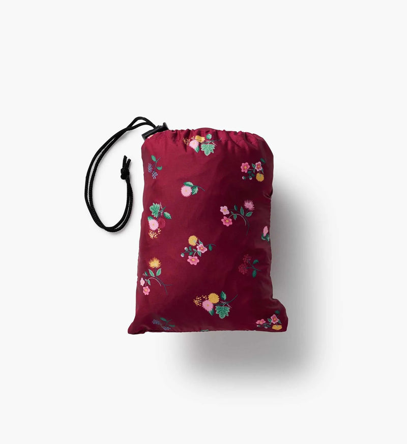 RIFLE PAPER CO. Ditsy Dahlia Packable Rain Poncho