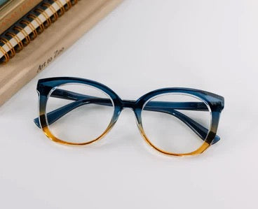 Peepers Readers - Fiona - Blue/Amber Ombre (with Blue Light Focus™ Eyewear Lenses)