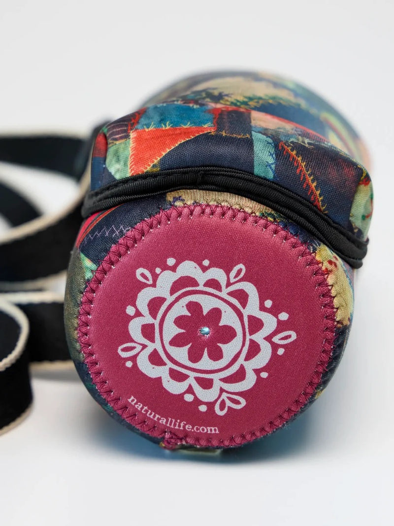 Natural Life® Insulated Water Bottle Carrier - Artisan Stitches Multi