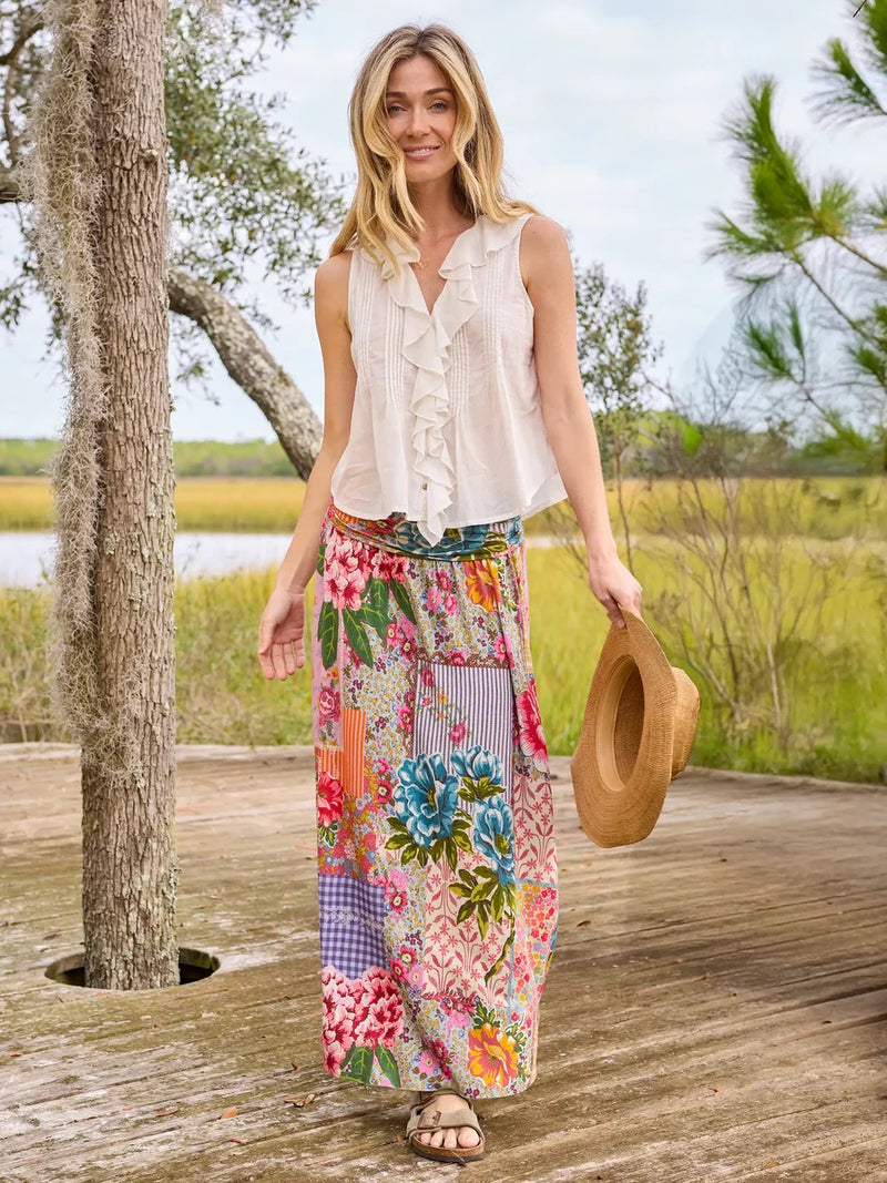 Natural Life Live-In-It Knit "ButterSoft" Maxi Skirt - Vintage Treasure Pink