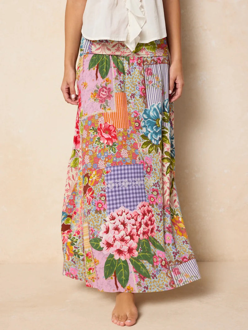 Natural Life Live-In-It Knit "ButterSoft" Maxi Skirt - Vintage Treasure Pink