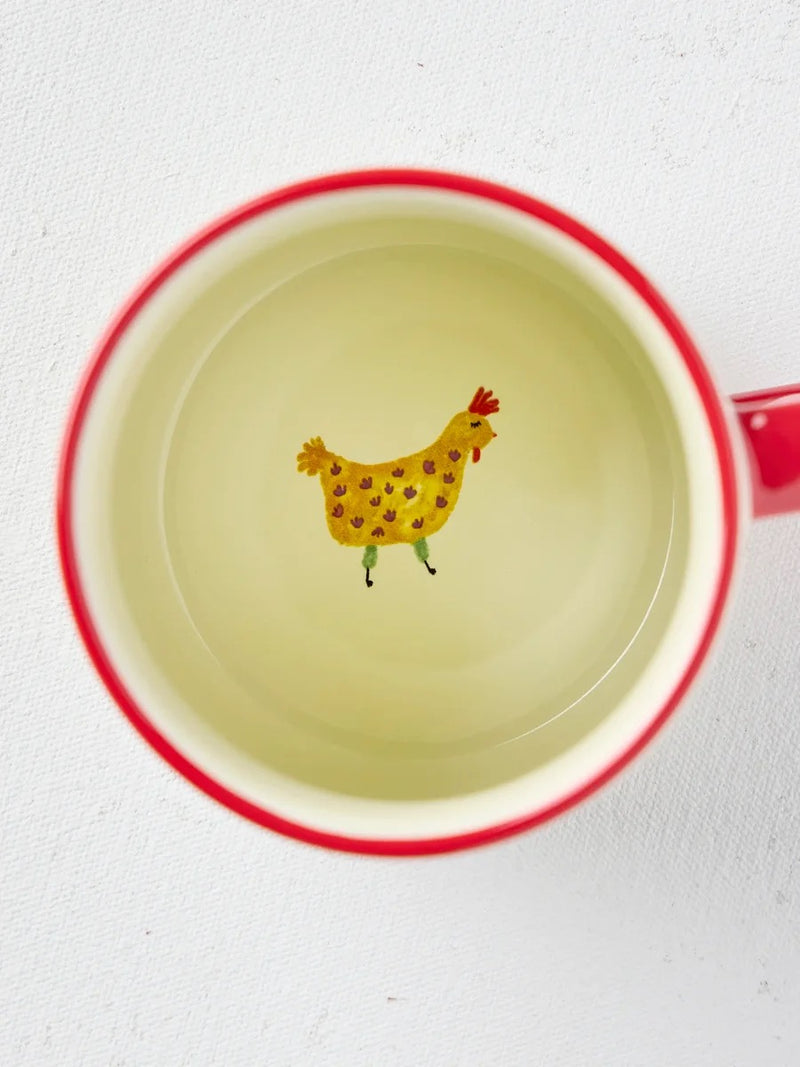 Natural Life® Bungalow Mug -  Free Range Chickens
