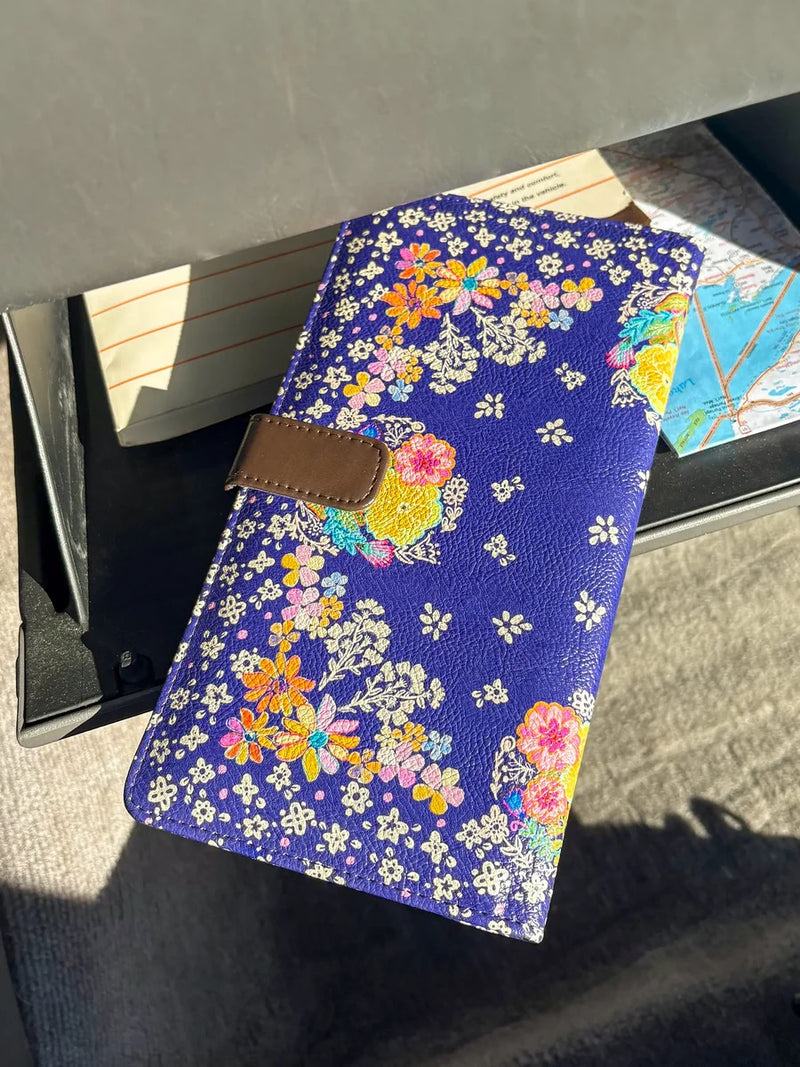 Natural Life Car Document Holder - Tropic Bandana Navy