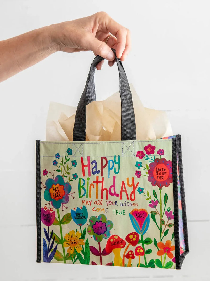 Natural Life Recycled Medium Happy Bag - Happy Birthday
