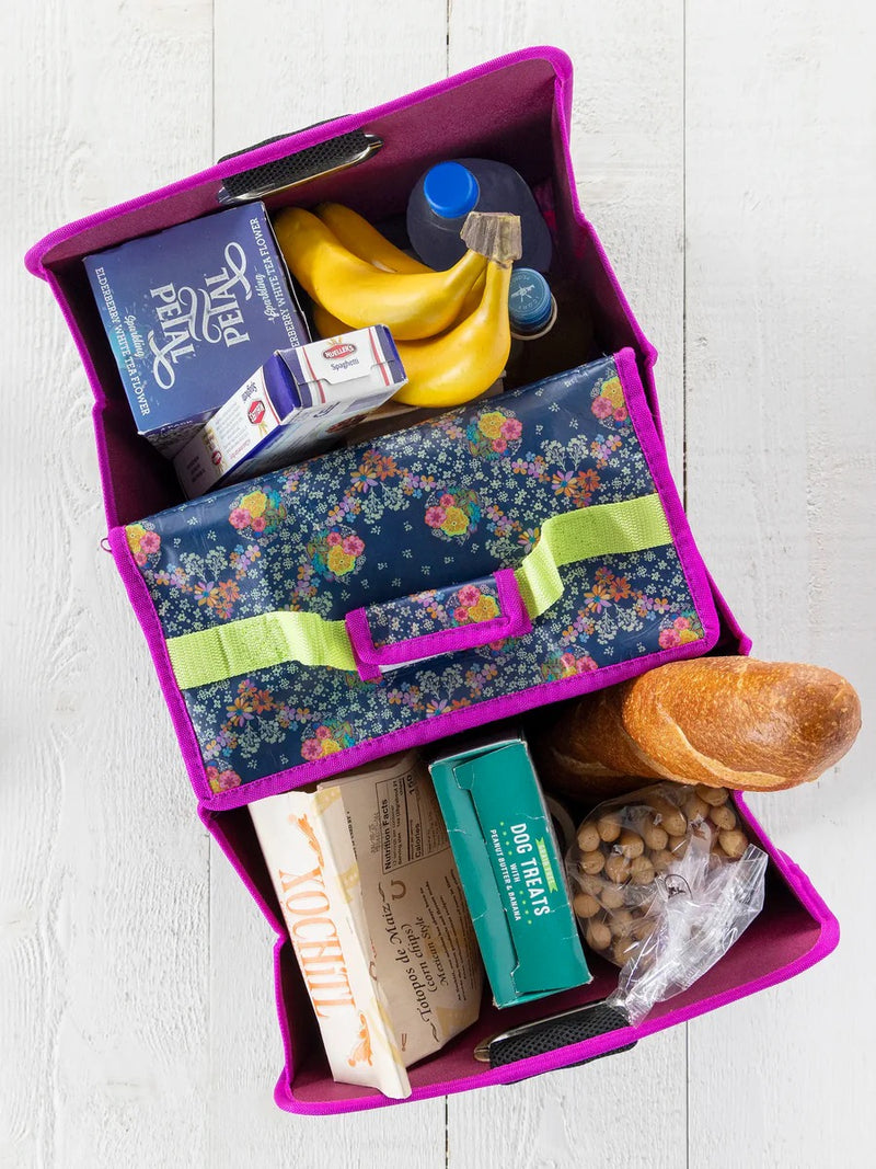 Natural Life Car Trunk Organizer - Tropic Bandana Navy