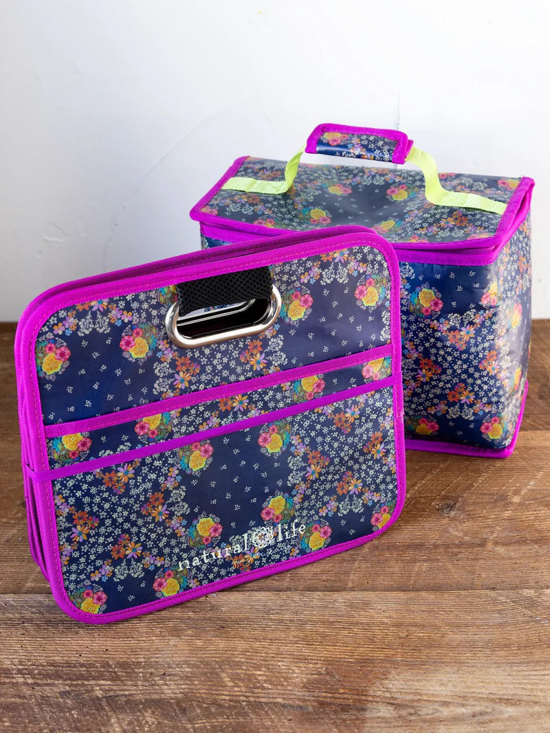 Natural Life Car Trunk Organizer - Tropic Bandana Navy