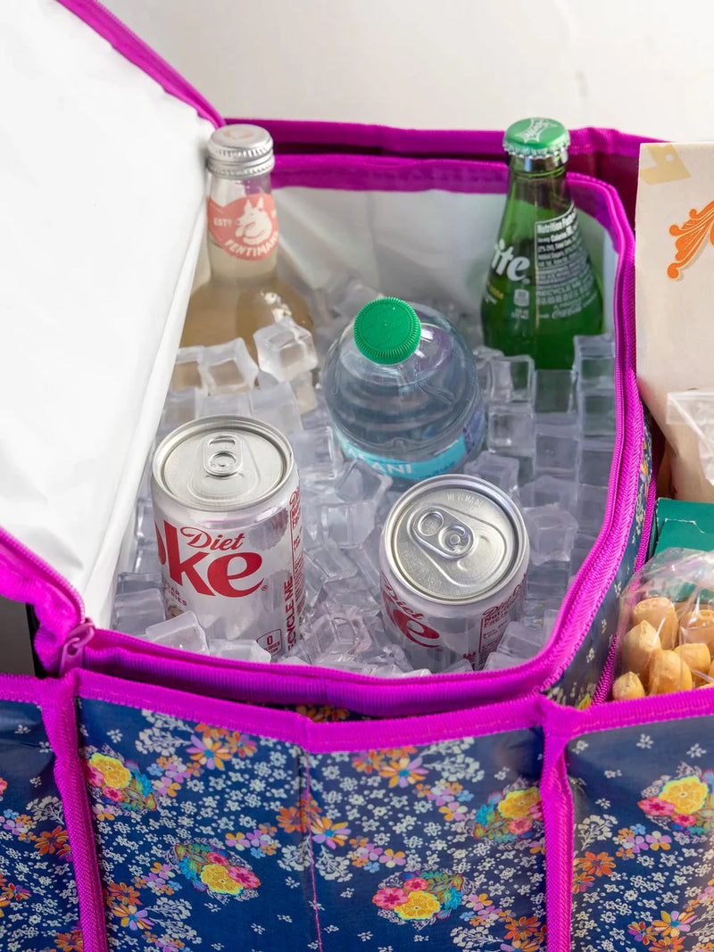 Natural Life Car Trunk Organizer - Tropic Bandana Navy