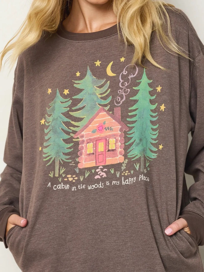 Natural Life Comfy Pocket Sweatshirt - Happy Cabin