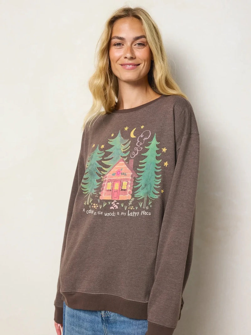 Natural Life Comfy Pocket Sweatshirt - Happy Cabin