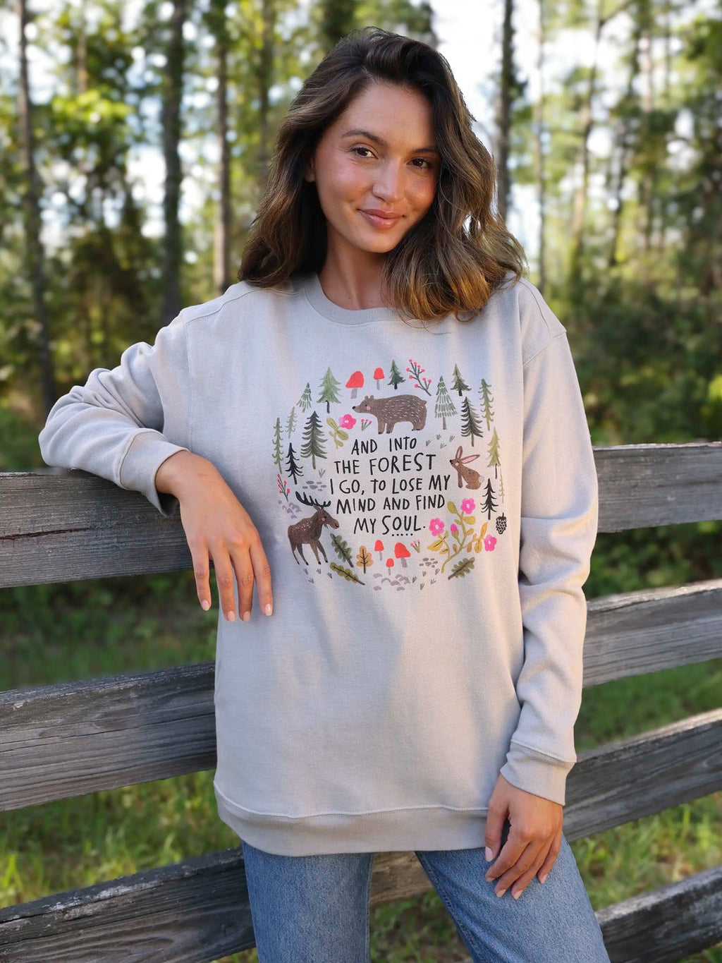 Natural Life Comfy Pocket Sweatshirt - Into the Forest