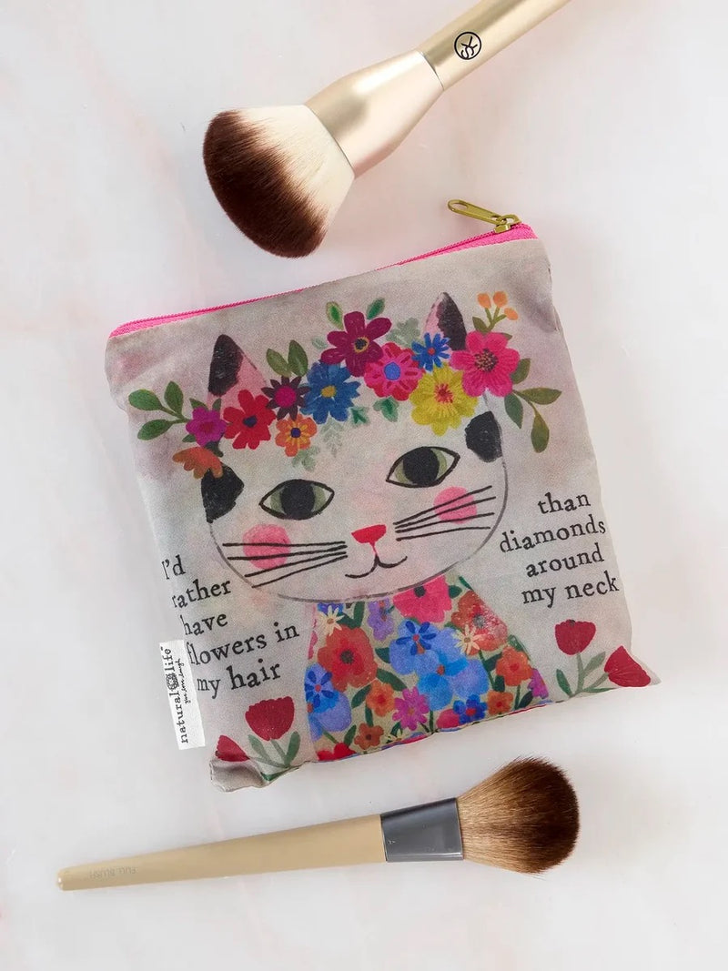 Natural Life Mini Makeup Removing Boho & Cloths Set - Cat Flowers