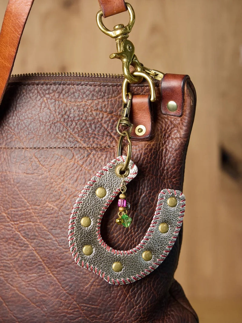 Natural Life® Cowgirl Key Clip Bag Charm - Horseshoe