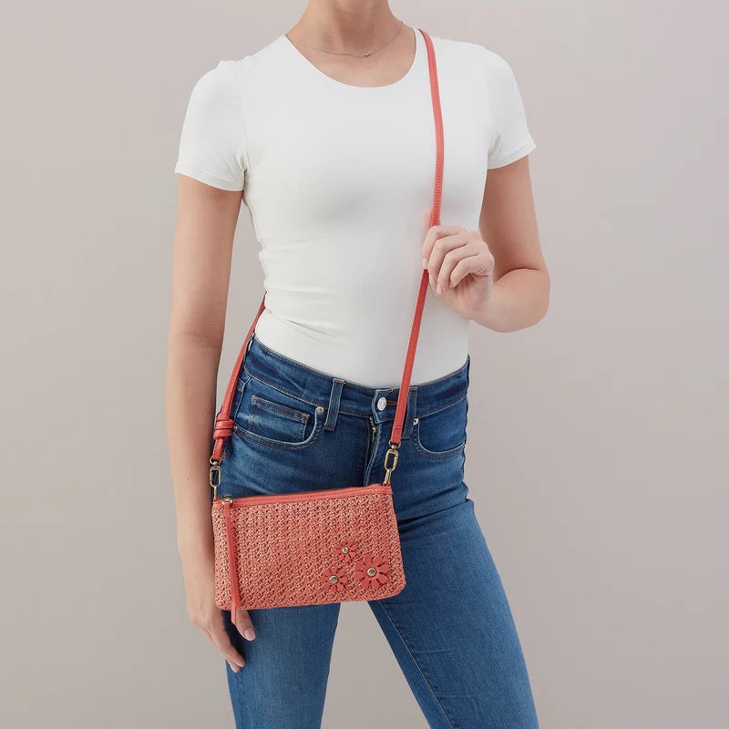 HOBO Darcy Crossbody Purse - Woven Straw | Wild Rose Woven Straw