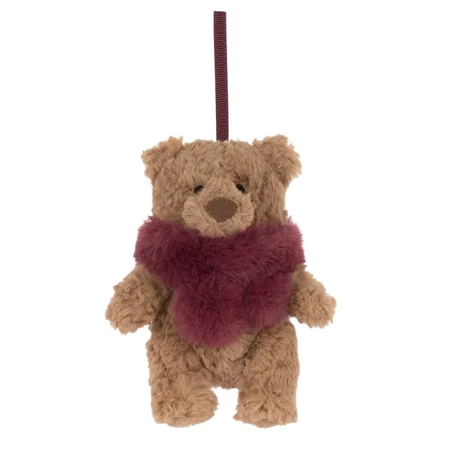 Jellycat Bartholomew Bear Winter Warmer Decoration