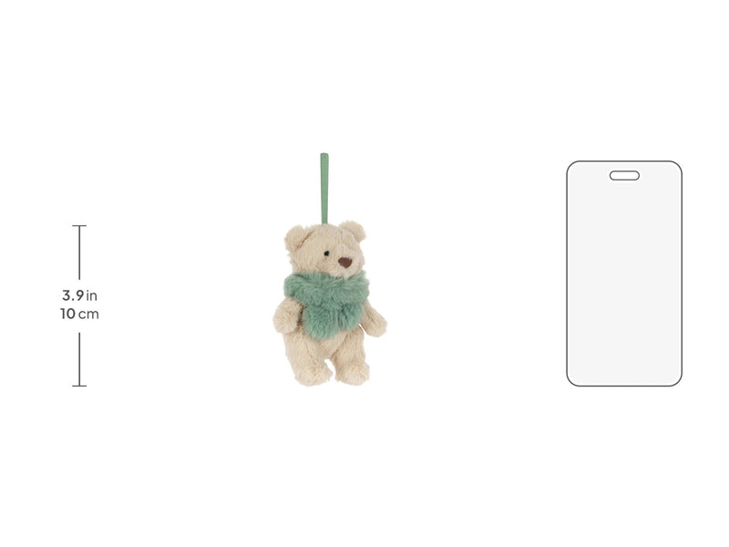Jellycat Bartholomew Bear Jr. Winter Warmer Decoration