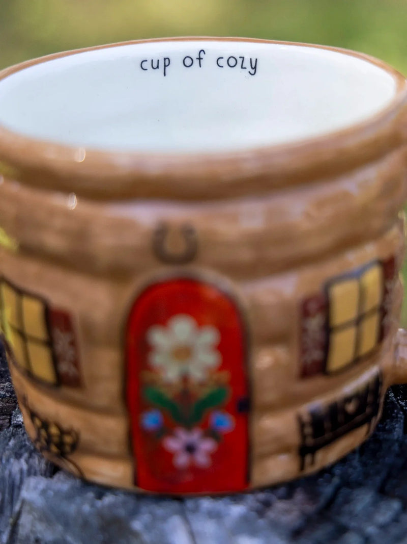 Natural Life® Cabin Mug With Lid - Cup Of Cozy