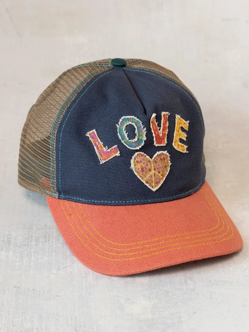 Natural Life Canvas Trucker Hat -  Love