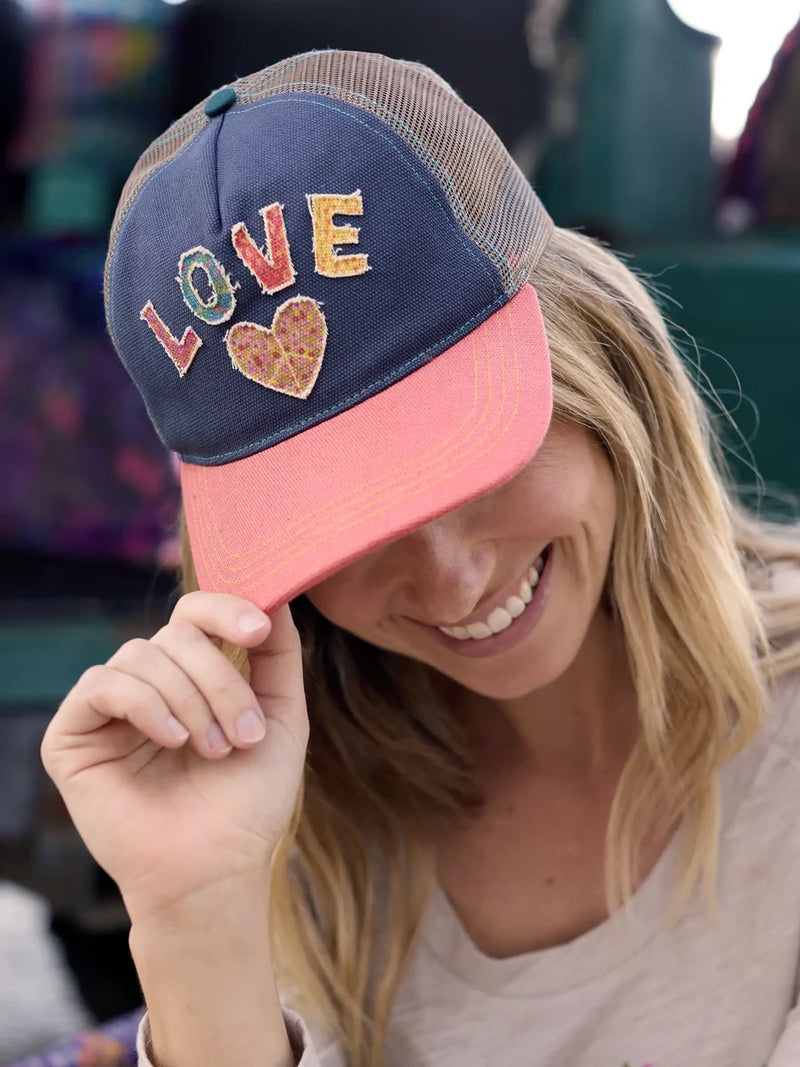 Natural Life Canvas Trucker Hat -  Love