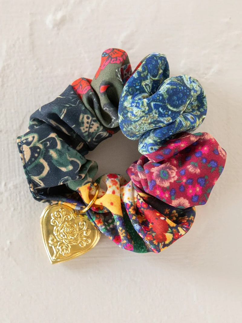 Natural Life® Locket Scrunchie - Bright Patchwork