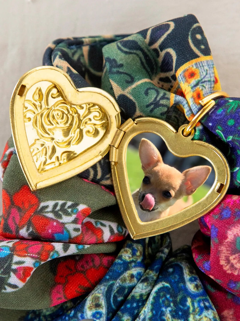 Natural Life® Locket Scrunchie - Bright Patchwork