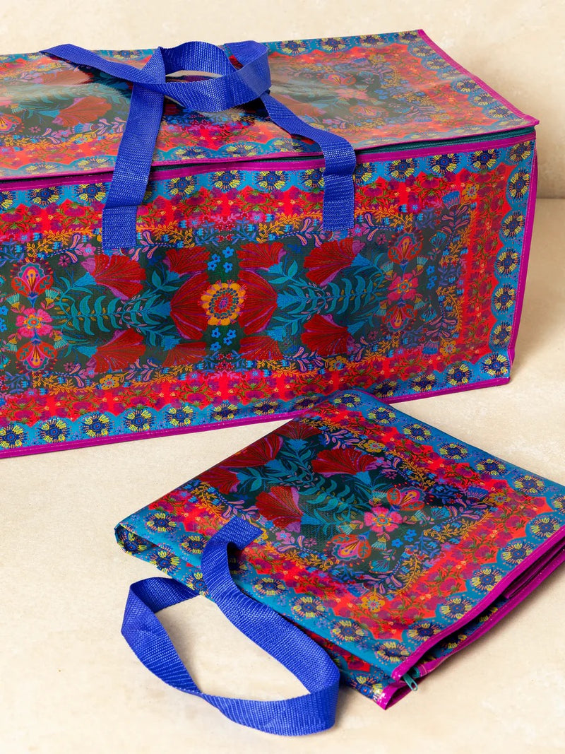 Natural Life Better Than A Box Packing Tote Set - Red Folk Flower
