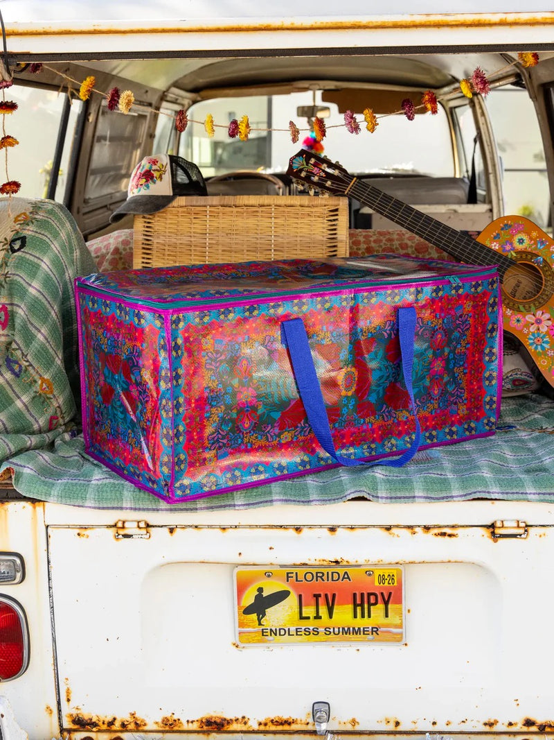 Natural Life Better Than A Box Packing Tote Set - Red Folk Flower