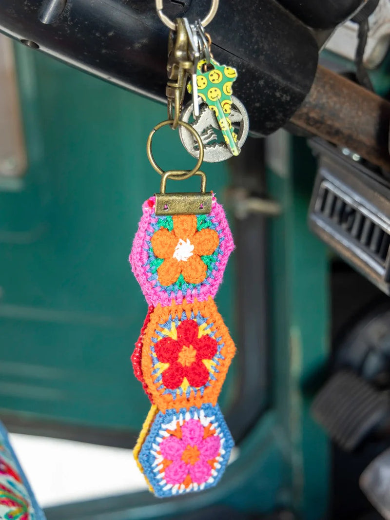 Natural Life® Crochet Key Fob - Orange