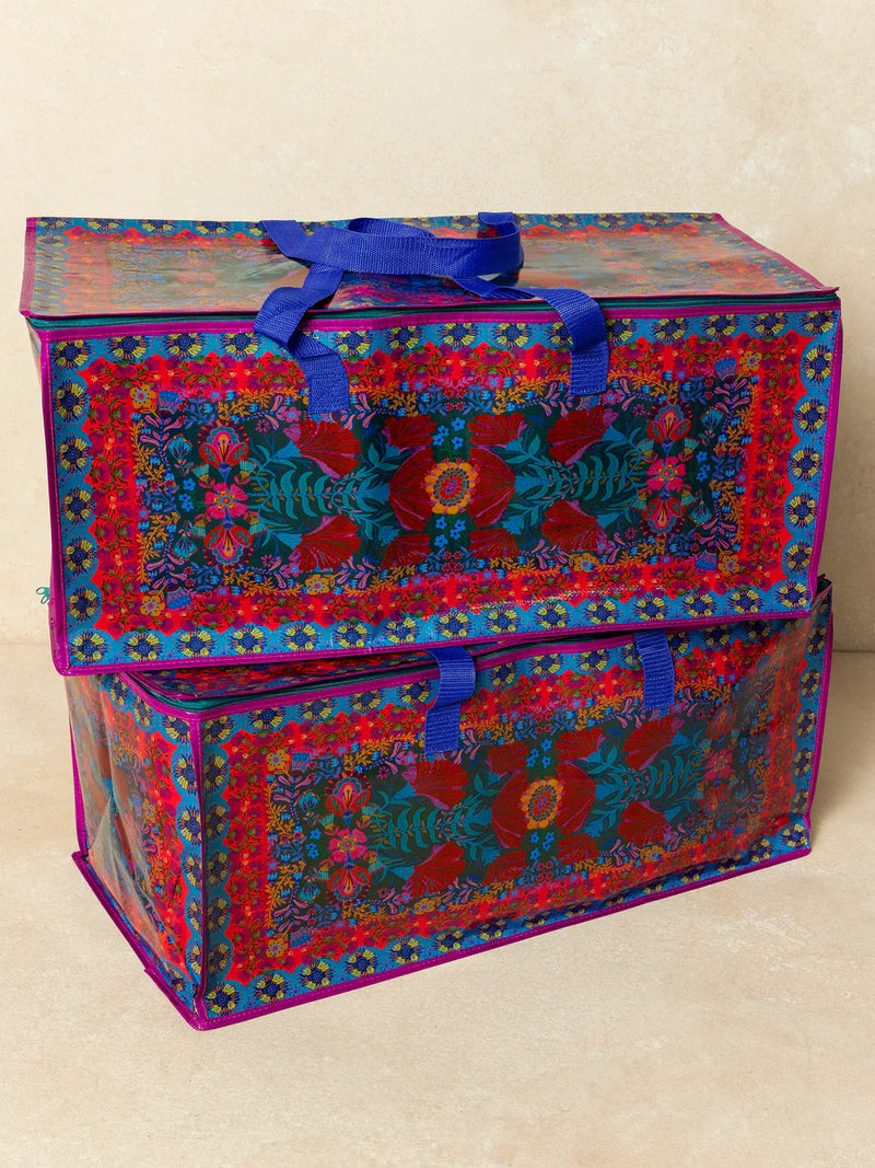 Natural Life Better Than A Box Packing Tote Set - Red Folk Flower