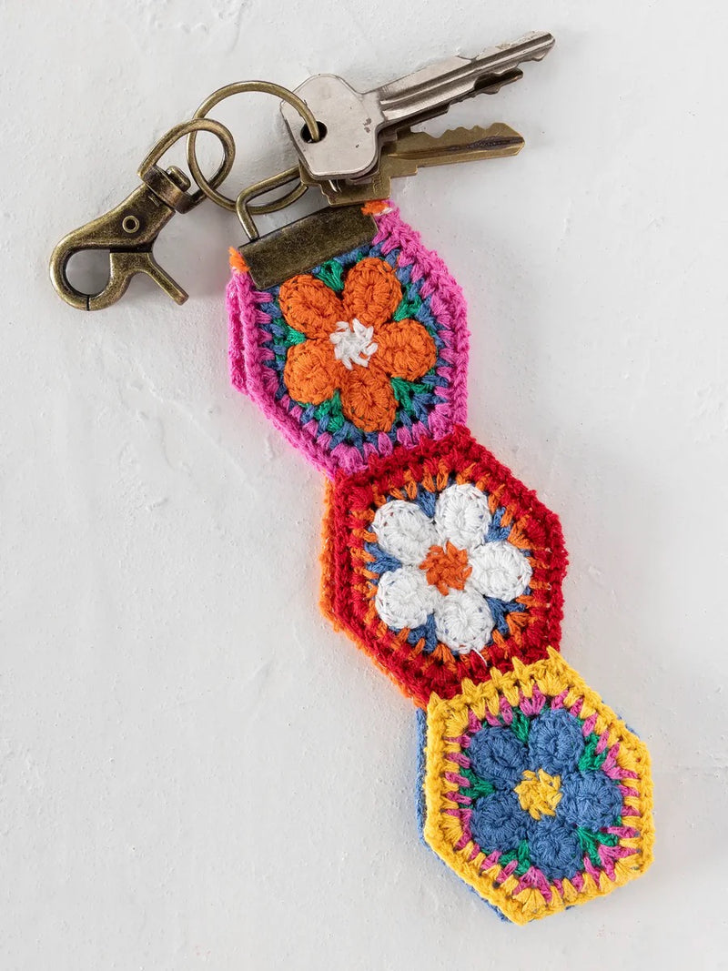 Natural Life® Crochet Key Fob - Orange