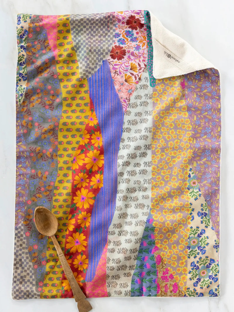 Natural Life Cotton Dish Towel - Garden Waves
