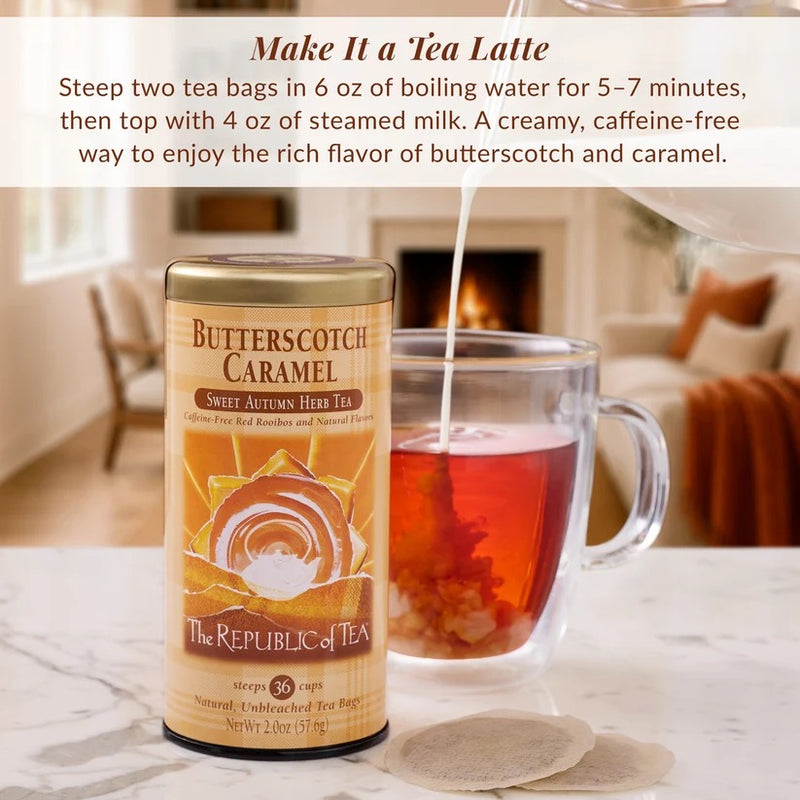 The Republic of Tea - Butterscotch Caramel Herbal Tea Bags