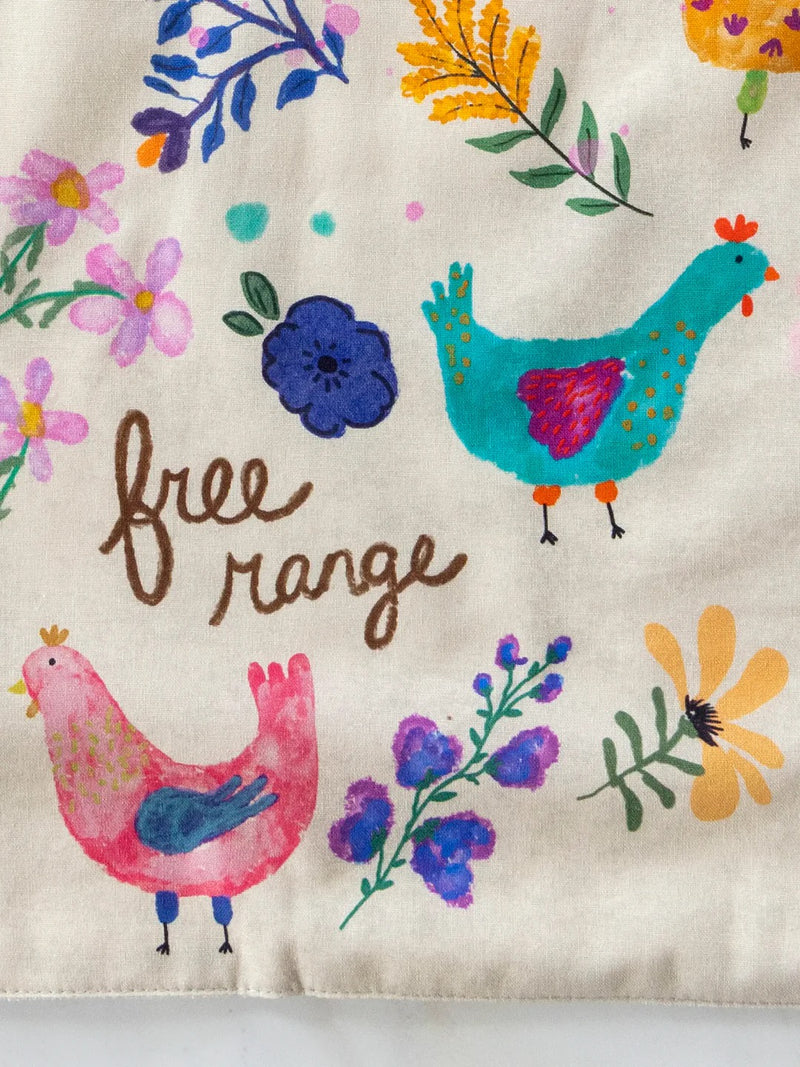 Natural Life Cotton Dish Towel - Chickens